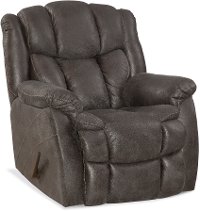 Gray Microfiber Rocker Recliner - Renegade