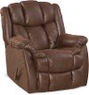 Chocolate Brown Microfiber Rocker Recliner - Renegade