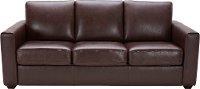 Brown Leather-Match Queen Sofa Bed - Denver