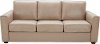 Tan Leather-Match Queen Sofa Bed - Denver