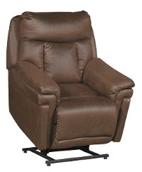 Cognac Brown Power Reclining Lift Chair - Masterpiece-3