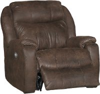Mocha Brown Power Recliner - Hercules