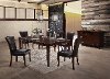 110336800 5 Piece Dining Set - Transitional Hartley Dark Cherry and Brown