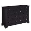 Black 6-Drawer Dresser - Bedford -2
