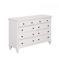 White 6-Drawer Dresser - Bermuda-2