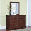 Cherry 8-Drawer Dresser & Mirror - Chesapeake