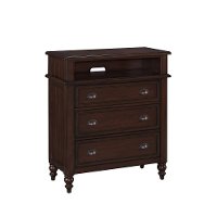 Bourbon 3-Drawer Media Chest - Country Comfort