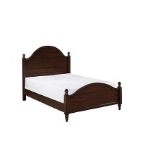 Farmhouse Classic Mahogany Queen Bed - Country Comfort -2