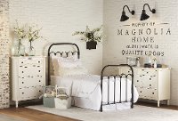 Magnolia Home Furniture Blackened Bronze Twin Metal Bed
