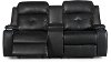 Mocha Dark Brown Power Reclining Loveseat - Diego