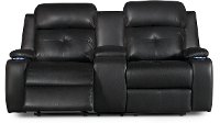 Mocha Dark Brown Power Reclining Loveseat - Diego