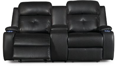 Mocha Dark Brown Power Reclining Loveseat - Diego
