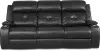 Diego Ebony Power Reclining Sofa with Power Headrest