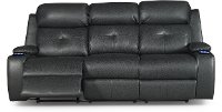Ebony Power Reclining Sofa with Power Headrest - Diego-2