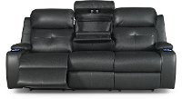 Ebony Power Reclining Sofa with Power Headrest - Diego-3