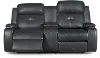 Diego Ebony Power Reclining Loveseat