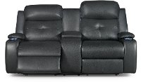 Ebony Power Reclining Loveseat - Diego