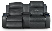 Ebony Power Reclining Living Room Set - Diego-4