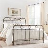 B1098/METALBED5/0 Clearance Rustic Queen Size Metal Bed - Madera