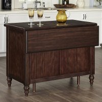 Bourbon Kitchen Island with Granite Top - Country Comfort -4