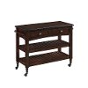 Bourbon Kitchen Cart with Wood Top - Country Comfort -2