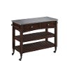 Bourbon Kitchen Cart with Stainless Steel Top - Country Comfort -2