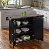 Black Stainless Top Kitchen Cart - Liberty -2