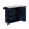 Black Stainless Top Kitchen Cart - Liberty -4