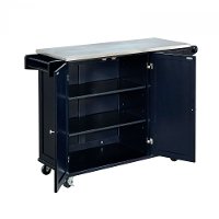 Black Stainless Top Kitchen Cart - Liberty -4