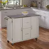 4514-95 White Stainless Top Kitchen Cart - Patriot