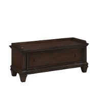 Black Oak Storage Bench - Prairie Home