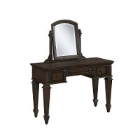Black Oak Vanity and Mirror - Prairie Home