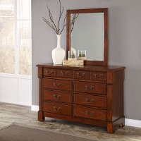 Cherry Dresser And Mirror - The Aspen