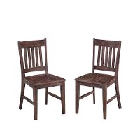 Set of 2 Wired Brushed Side Chairs - Morocco -2