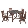 Mosaic 5 Piece Square Table Dining Set - Morocco -2