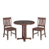 Mosaic 3 Piece Round Table Dining Set - Morocco -2