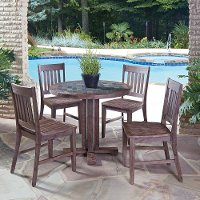 Mosaic 5 Piece Round Table Dining Set - Morocco