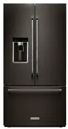 KRFC704FBS KitchenAid 23.8 cu ft French Door Refrigerator - Counter Depth Black Stainless Steel