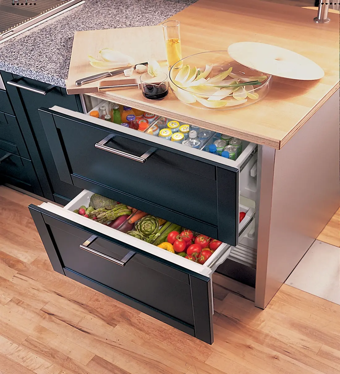 ID-36R Sub-Zero 36 Inch Designer Refrigerator Drawers - Panel Ready-2