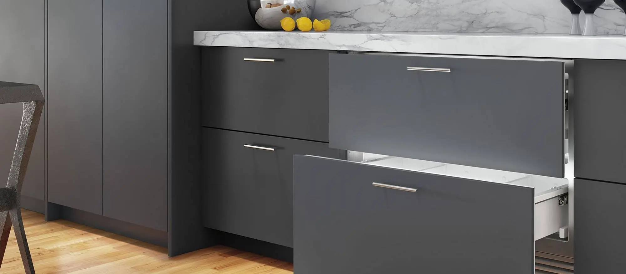 ID-36R Sub-Zero 36 Inch Designer Refrigerator Drawers - Panel Ready-3