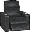 Eclipse Black Home Theater Power Recliner - Headliner