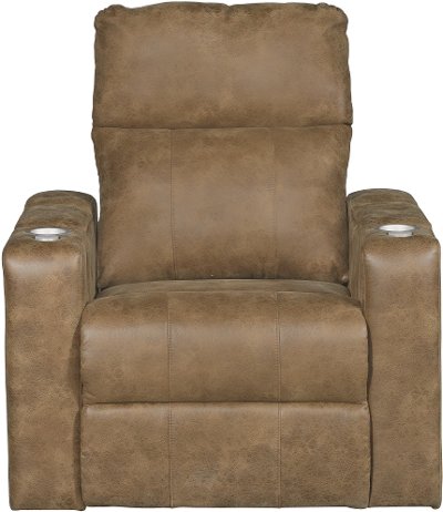 Saddle Brown Home Theater Power Recliner - Headliner