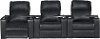 Eclipse Black Power 3 Piece Reclining Home Theater Seating - Headliner