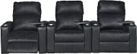 Eclipse Black Power 3 Piece Reclining Home Theater Seating - Headliner