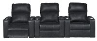 Eclipse Black Power 3 Piece Reclining Home Theater Seating - Headliner-2