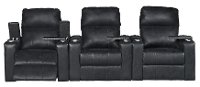 Eclipse Black Power 3 Piece Reclining Home Theater Seating - Headliner-3