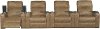 Saddle Brown 4 Piece Power Home Theater Seating - Headliner