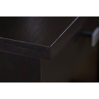 Espresso Oak Open Storage Desk - Broadview -4