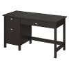 Espresso Oak Single Pedestal Desk - Broadview