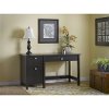 Espresso Oak Single Pedestal Desk - Broadview -2